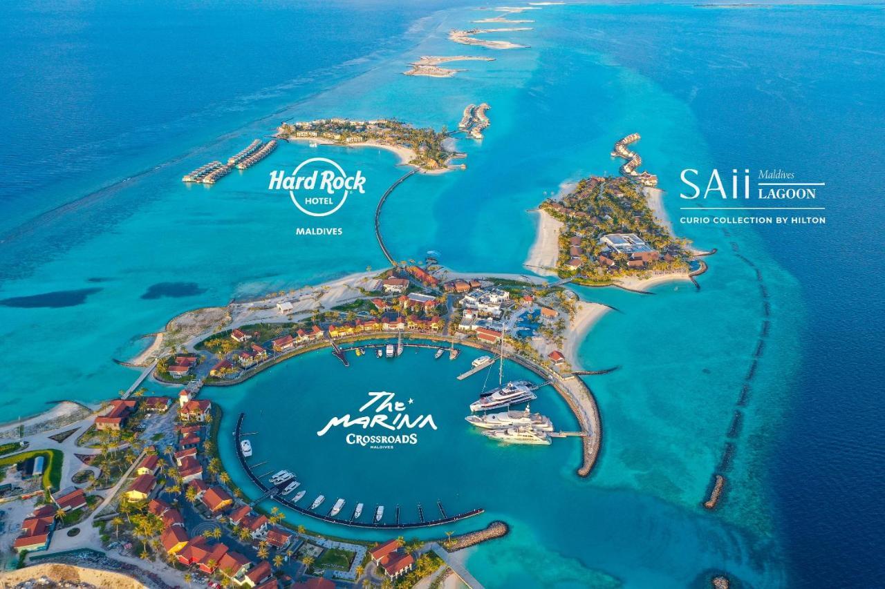 Hard Rock Hotel Maldives - Complimentary Roundtrip Speed Boat Transfer Until 31St October 2025 Emboodhoo Lagoon Εξωτερικό φωτογραφία Aerial view of the resort
