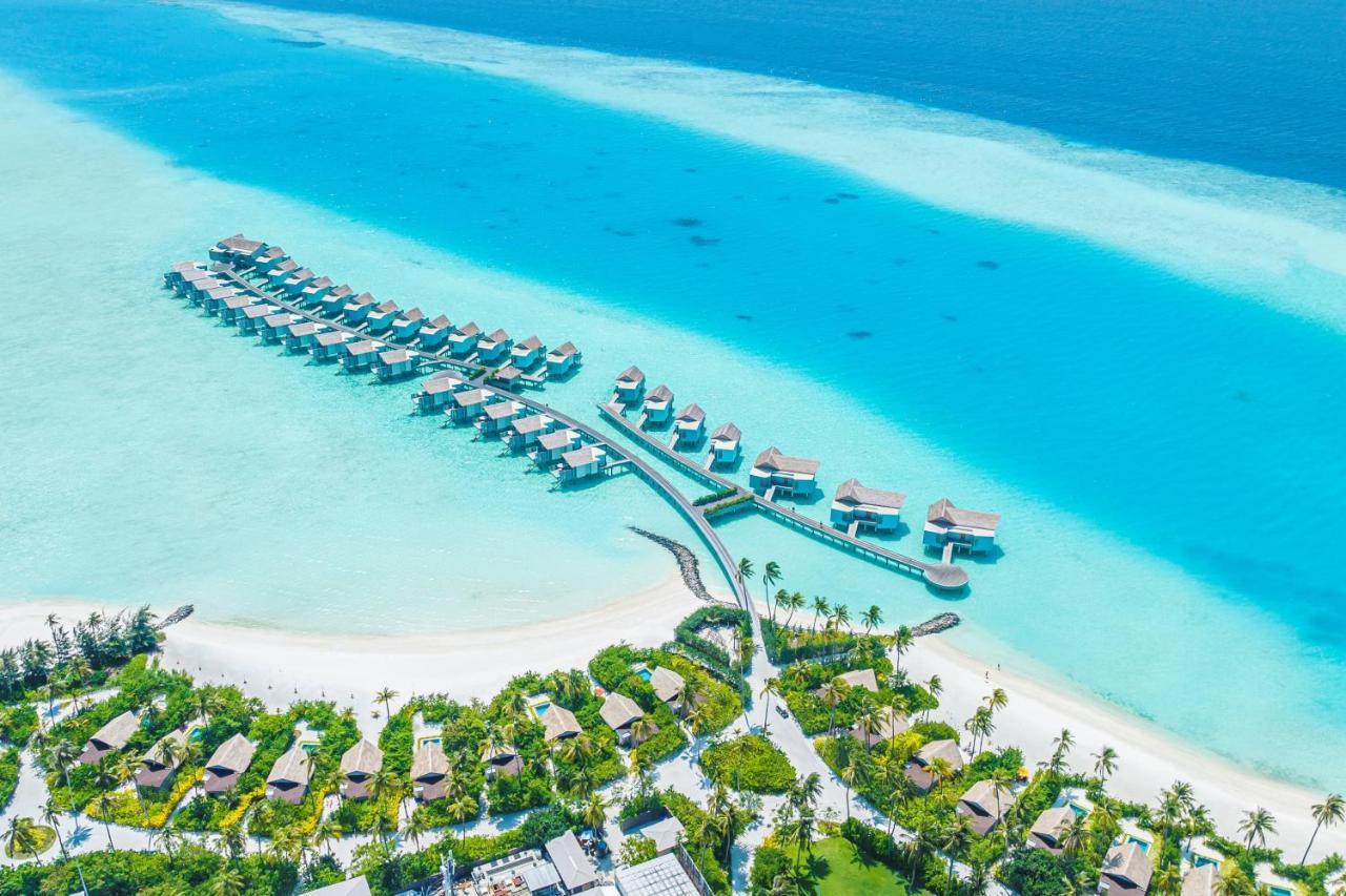 Hard Rock Hotel Maldives - Complimentary Roundtrip Speed Boat Transfer Until 31St October 2025 Emboodhoo Lagoon Εξωτερικό φωτογραφία Aerial view of the resort