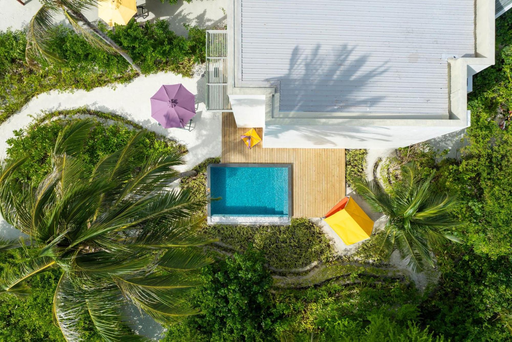 Hard Rock Hotel Maldives - Complimentary Roundtrip Speed Boat Transfer Until 31St October 2025 Emboodhoo Lagoon Εξωτερικό φωτογραφία Villa 10, aerial view